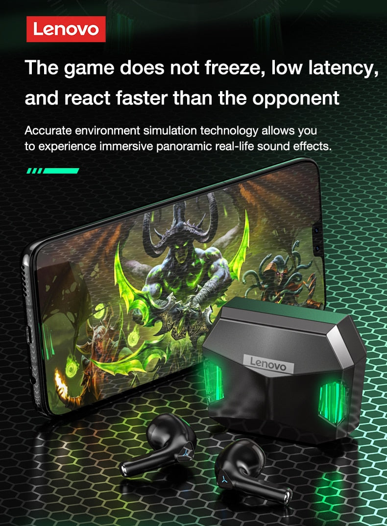 Lenovo Wireless Bluetooth Gaming Earphone