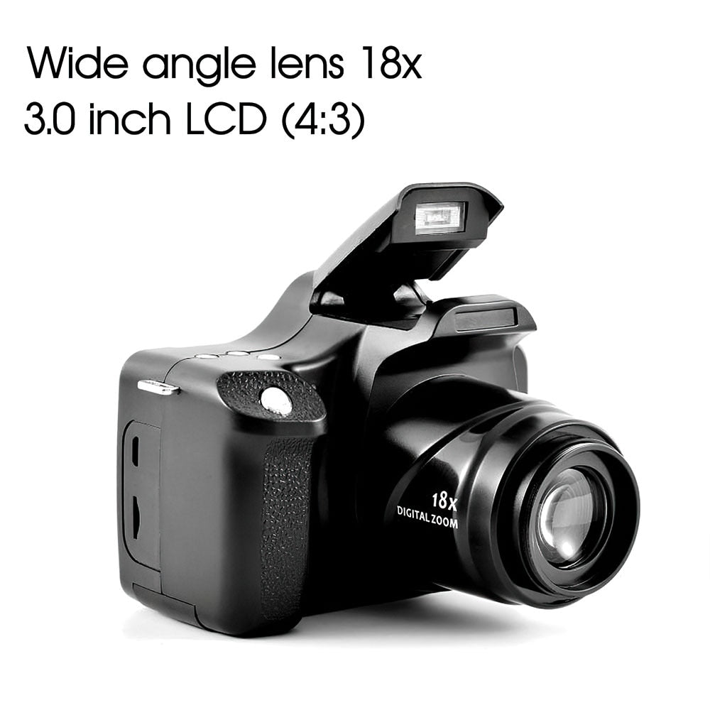 DSLR Camera Full HD 18X Telephoto Digital Camcorder