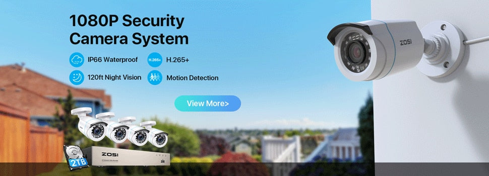 ZOSI 1080P 8 CH DVR 2MP CCTV Video Recorder Hybrid Cam Security System