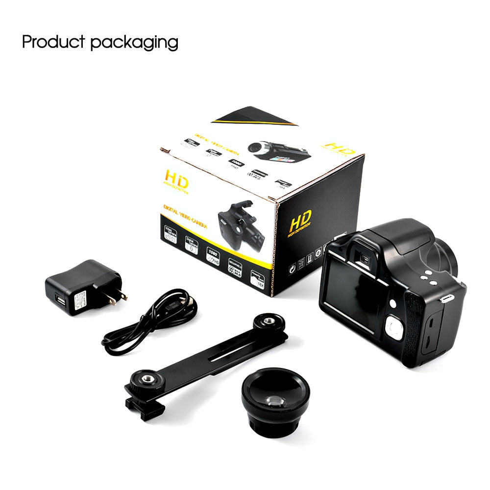 DSLR Camera Full HD 18X Telephoto Digital Camcorder