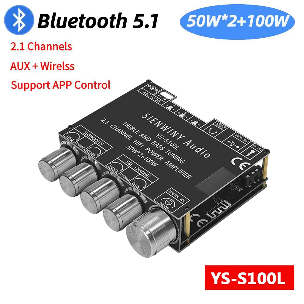 Bluetooth ZK-MT21 2x20W+100W 2.1 Channel Subwoofer Digital Power Amplifier Board