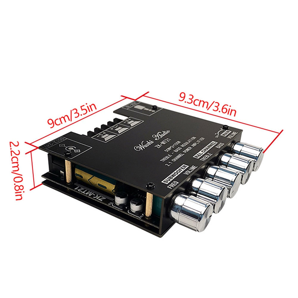 Bluetooth ZK-MT21 2x20W+100W 2.1 Channel Subwoofer Digital Power Amplifier Board