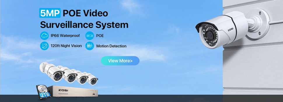 ZOSI 1080P 8 CH DVR 2MP CCTV Video Recorder Hybrid Cam Security System
