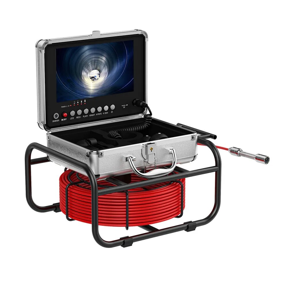 20M/30M/40M/50M Pipe Inspection Industrial Endoscope Camera With DVR Recording