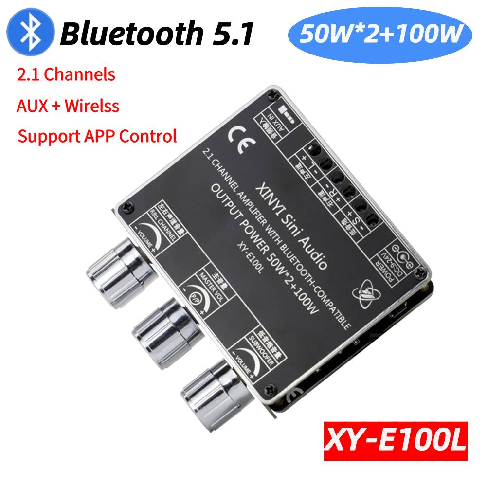 Bluetooth ZK-MT21 2x20W+100W 2.1 Channel Subwoofer Digital Power Amplifier Board