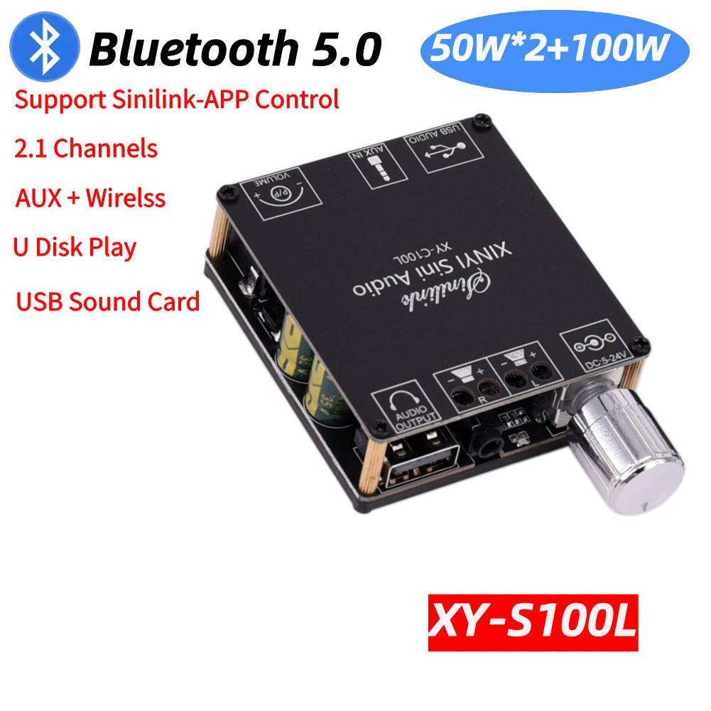 Bluetooth ZK-MT21 2x20W+100W 2.1 Channel Subwoofer Digital Power Amplifier Board