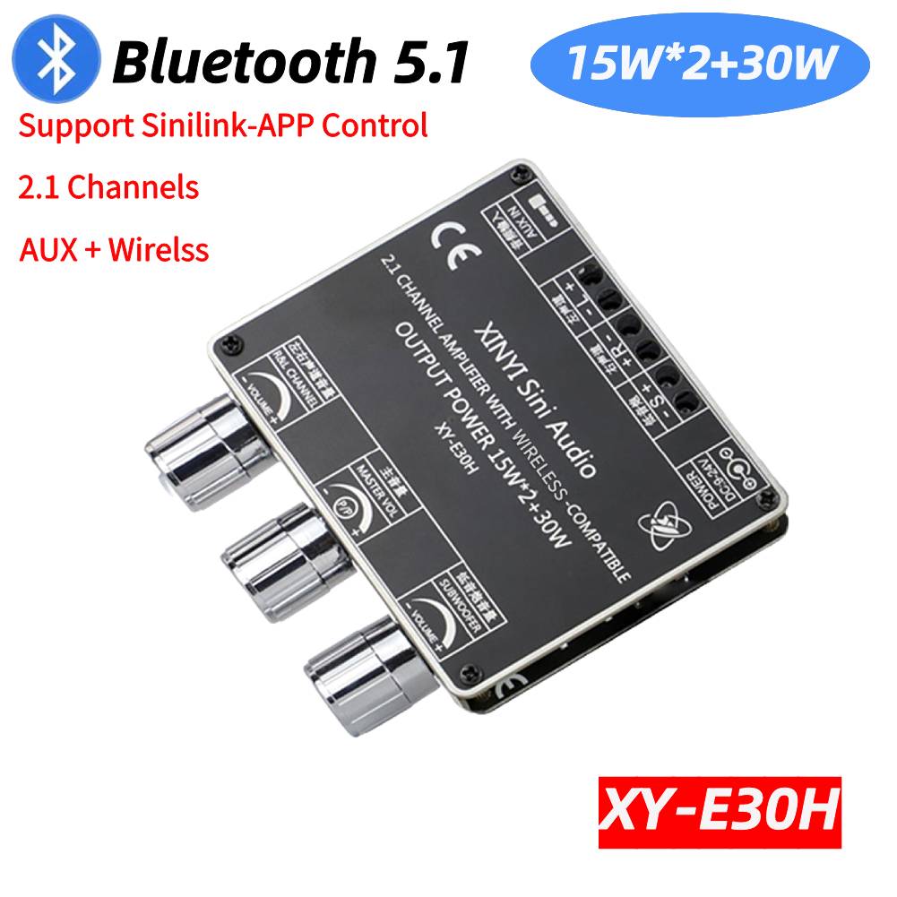 Bluetooth ZK-MT21 2x20W+100W 2.1 Channel Subwoofer Digital Power Amplifier Board