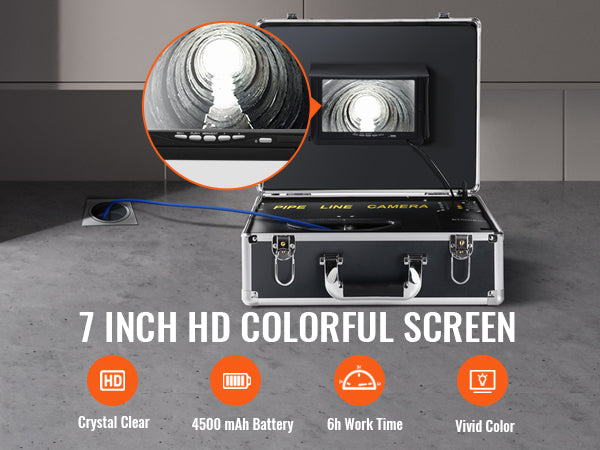 VEVOR Waterproof Pipeline Inspection Camera
