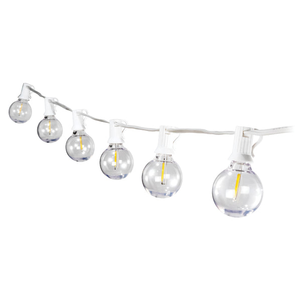 IYN Stands 32431 G40 LED Bistro-Style String Lights (White)