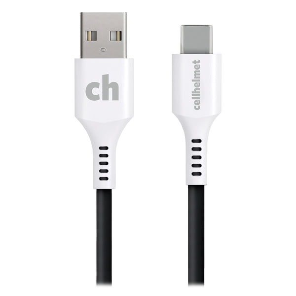 cellhelmet CABLE-C-A-10-R-G Charge and Sync USB-C to USB-A Round Cable (10 Ft.)
