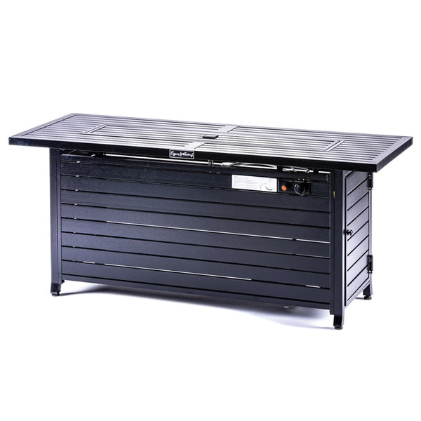 Legacy Heating CDFP-S-CB Rectangular Fire Pit Table (Hammered Black)