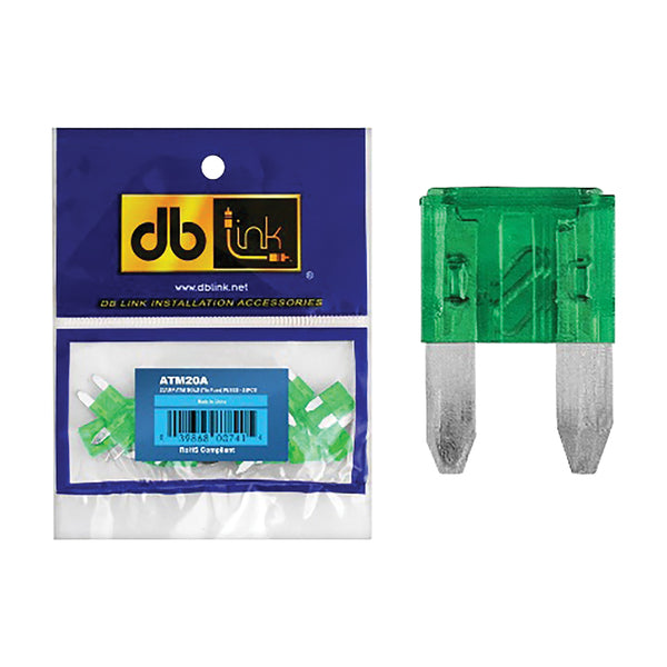 DB Link ATM30A ATM Mini Fuses, 25 pk (30 Amps)