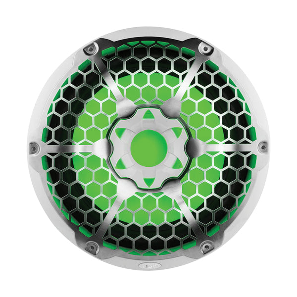 DS18 NXL-12SUB/WH Hydro All Elements 12-In. 700-Watt-Max SVC Marine Subwoofer with Integrated RGB LEDs (Glossy White)