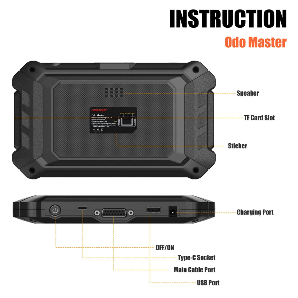 Multilanguage Master Full Cluster Calibration/OBDII with Special Functions OBDSTAR ODOMASTER