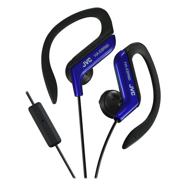 JVC HAEBR80A In-Ear Sports Headphones with Microphone & Remote (Blue)