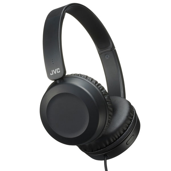 JVC HAS31MB On-Ear Wired Headphones with Microphone (Black)
