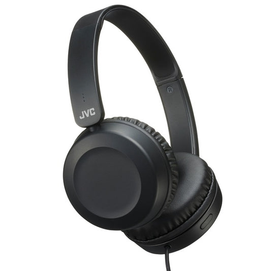 JVC HAS31MB On-Ear Wired Headphones with Microphone (Black)