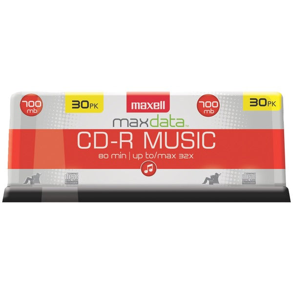 Maxell 625335 CD-R Music 32x 80-Minute Blank Discs on Spindle (30 Count)