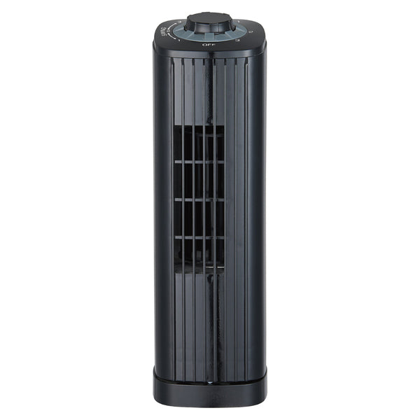 Optimus F-7348BK-F F-7348 3-Speed 50-Watt 14-In. Portable Ultra-Slim Desktop Oscillating Tower Fan (Black)