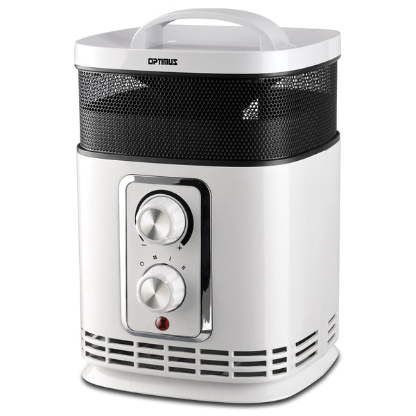 Optimus H-7232 4-Settings 1,500-Watt-Max 360?-Surround Portable Ceramic Heater with Thermostat