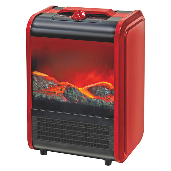 Optimus H-9300 H-9300 2-Setting 1,200-Watt-Max Flame-Effect Mini Fireplace Electric Heater