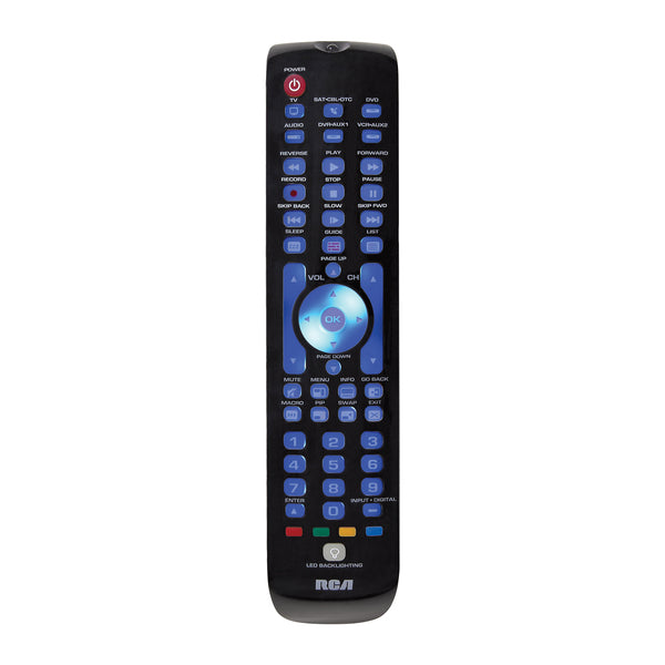 RCA RCRN06BE 6-Device Green Backlit Universal Remote