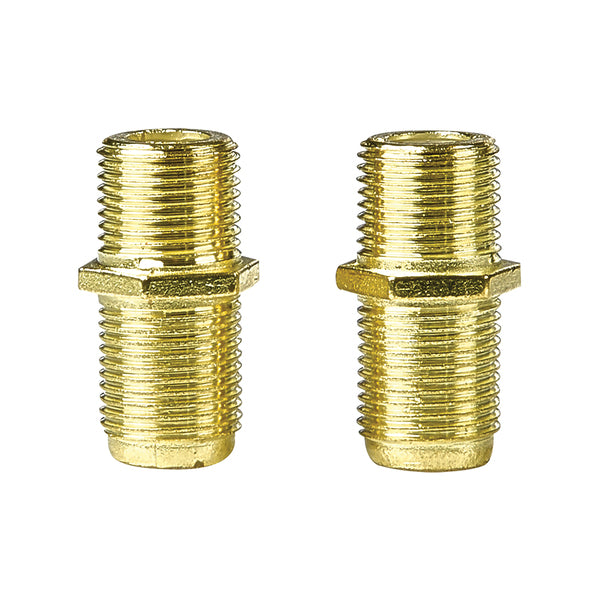 RCA VH66R In-Line F-Connectors, 2 pk