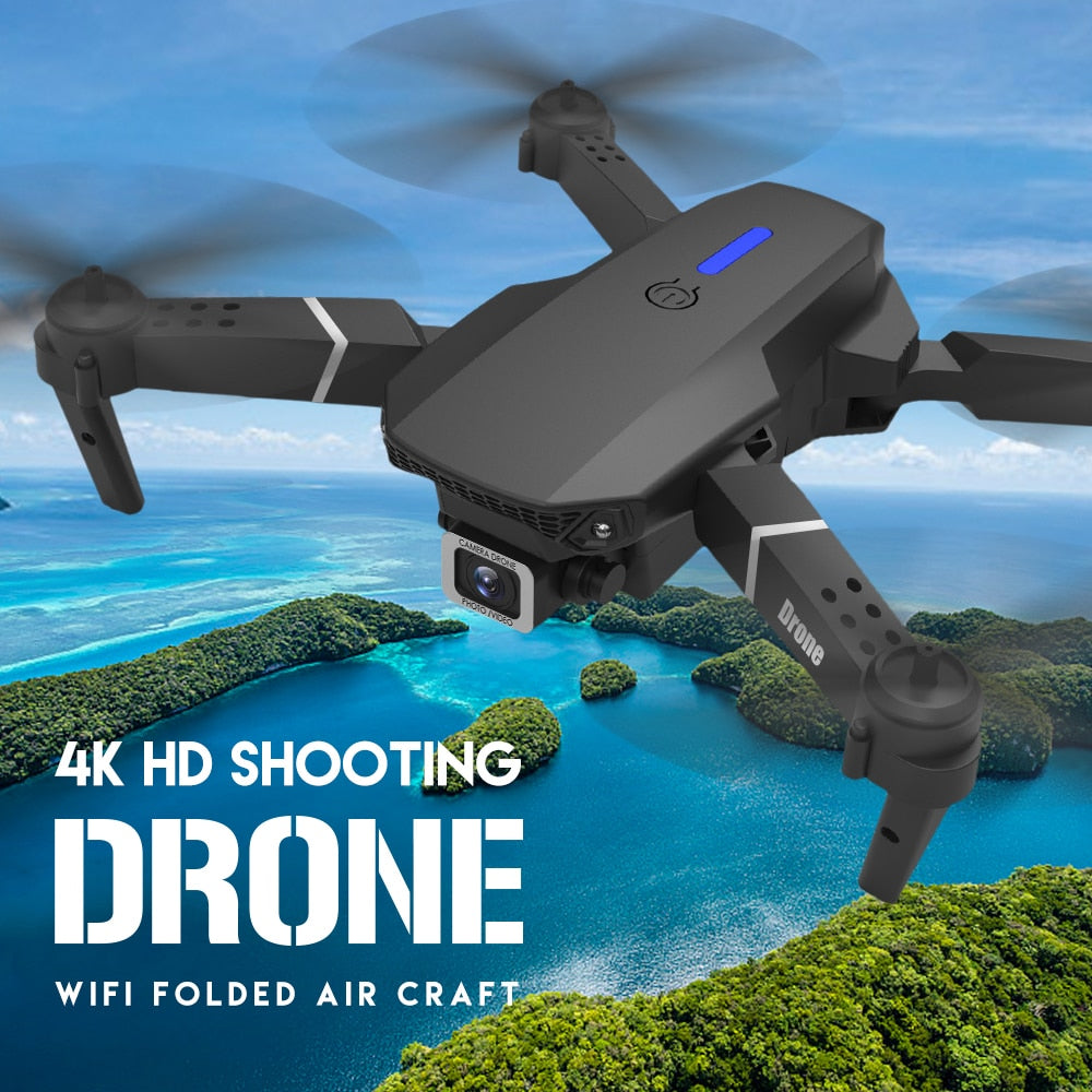 E88 4K Professional RC WIFI FPV Foldable Drone With 1080P Wide Angle HD Camera