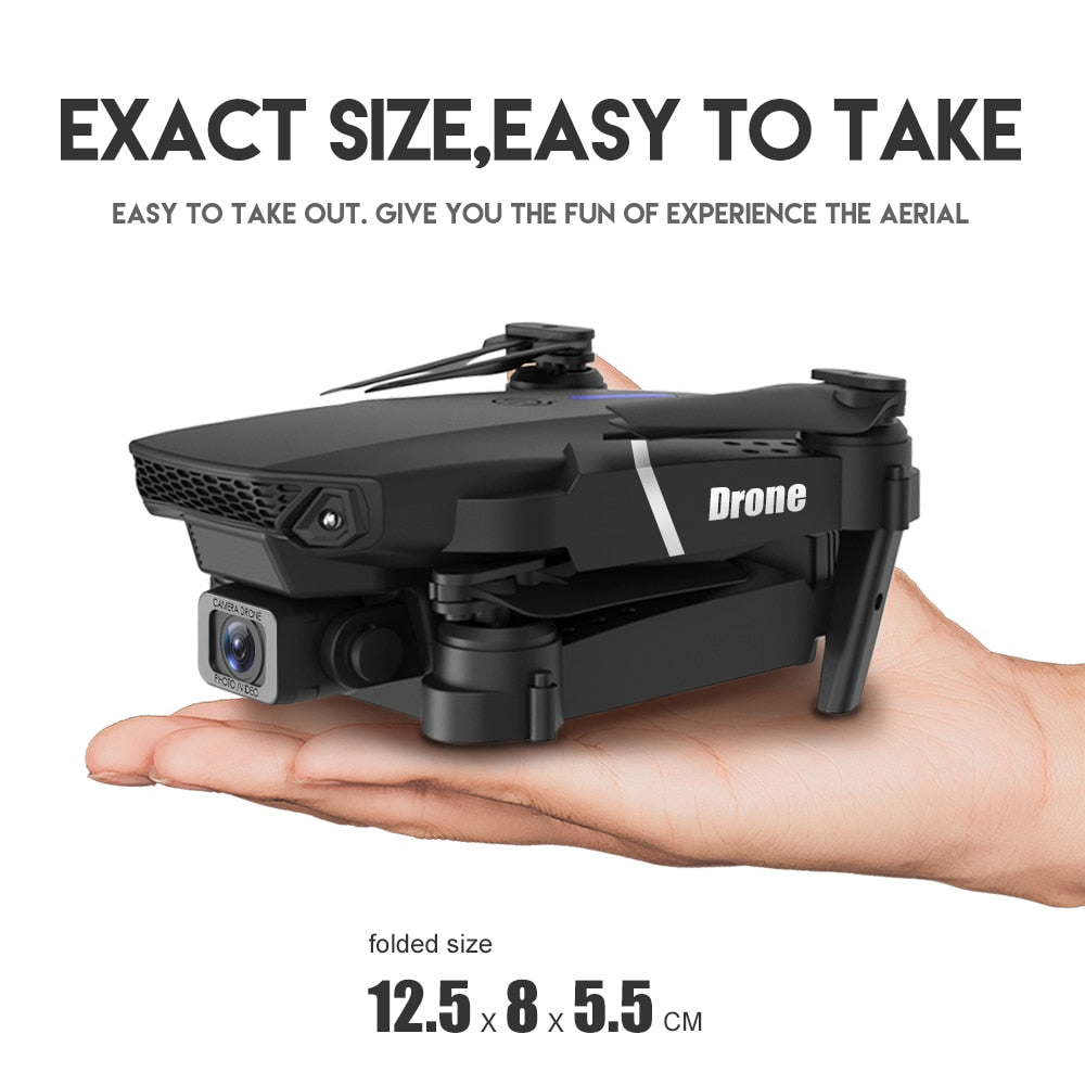 E88 4K Professional RC WIFI FPV Foldable Drone With 1080P Wide Angle HD Camera