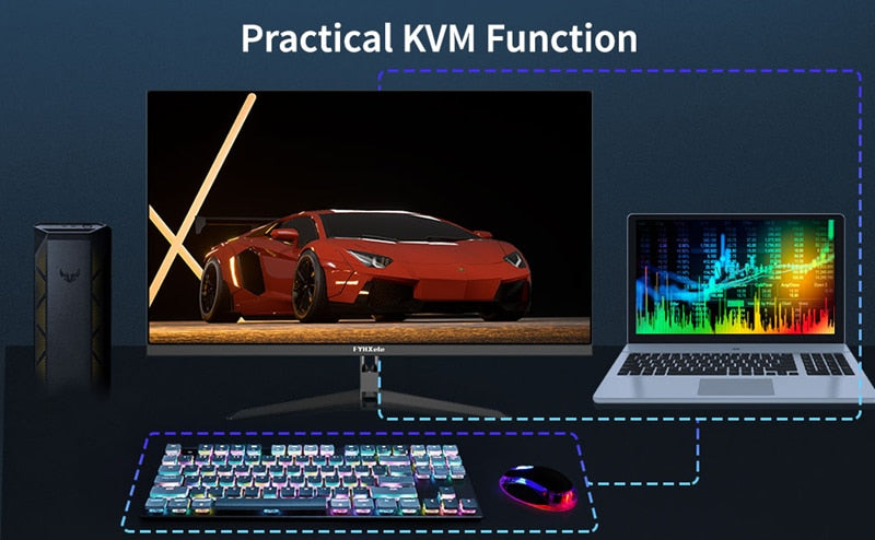 28inch 4K HDMI 2.1 Gaming PC Monitors With KVM Function