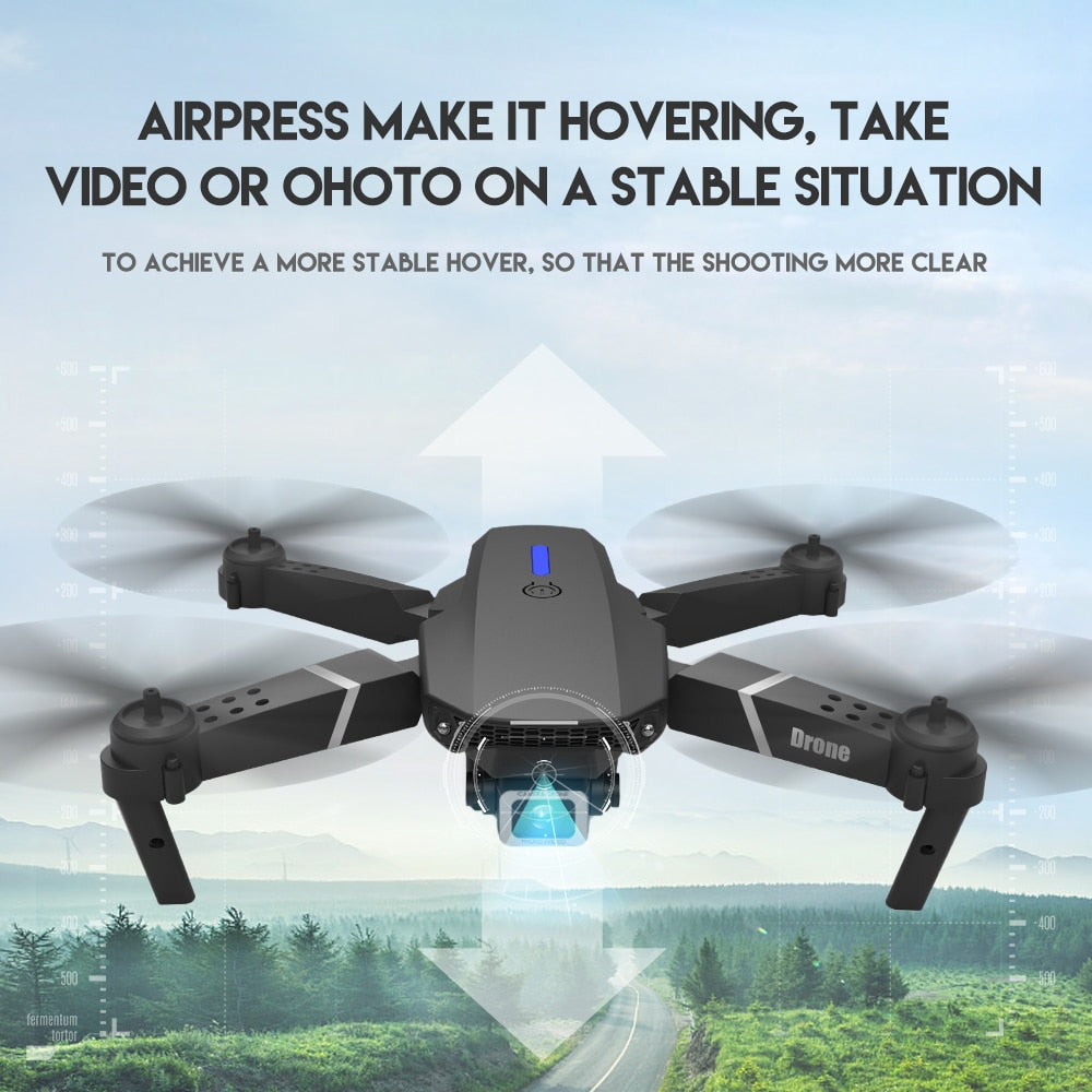 E88 4K Professional RC WIFI FPV Foldable Drone With 1080P Wide Angle HD Camera