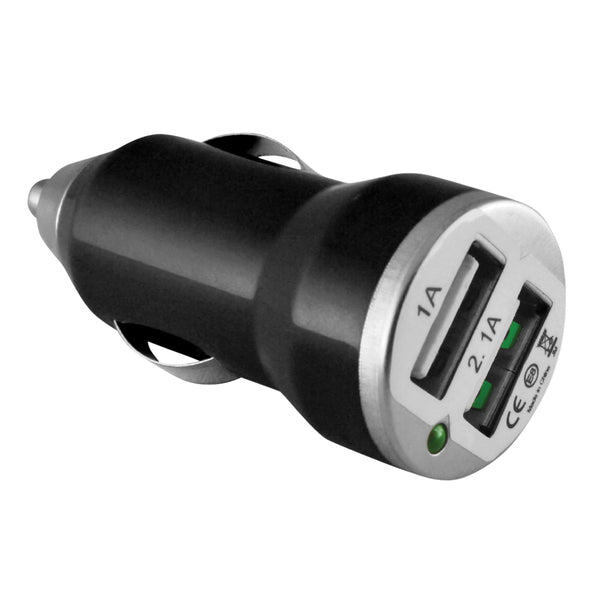 Ematic ECC08BL 2.1-Amp 2-Port USB-A Car Charger (Black)