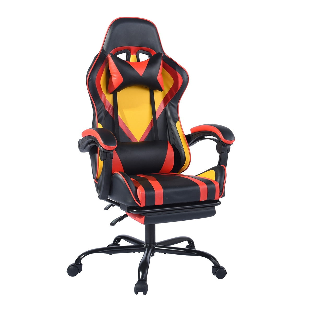 Ergonomic Gaming Chair W/Headrest Lumbar Support and Footrest