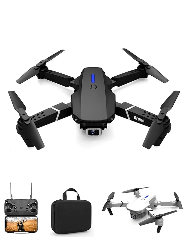 E88 4K Professional RC WIFI FPV Foldable Drone With 1080P Wide Angle HD Camera