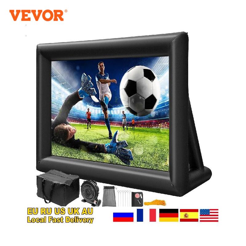 VEVOR 16FT- 20FT Inflatable Movie Projector Screen With 350W Washable Air Blower