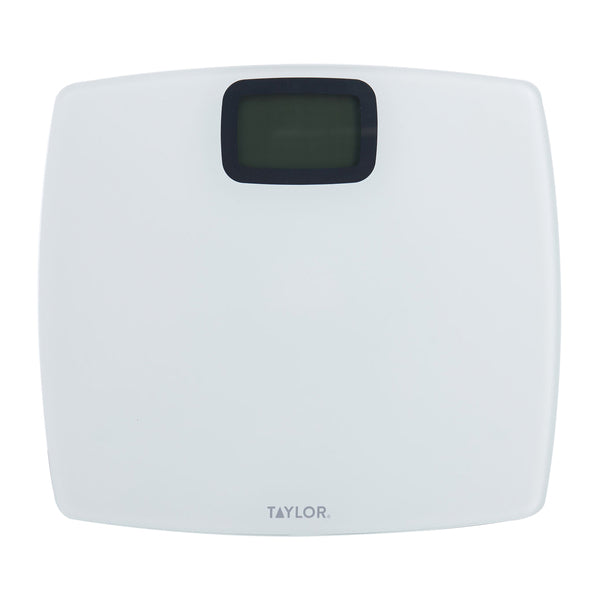 Taylor Precision Products 752840133 Pure White Digital Bathroom Scale, 440-Lb. Capacity