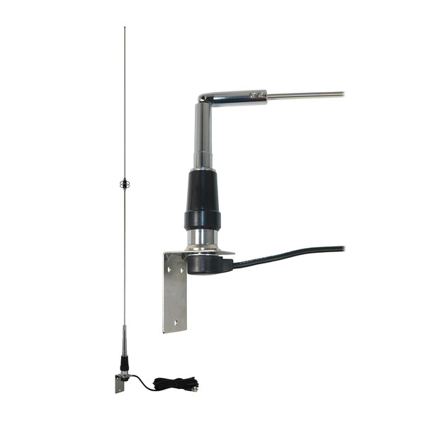 Tram 10275 10275 100-Watt Pretuned 144-MHz to 174-MHz VHF Lift-and Lay-Over 30-MHz-Bandwidth Whip Antenna with Extremely High-Gain 4.1-dBd Long-Distance Transmit and Receive and SO-239 Mount