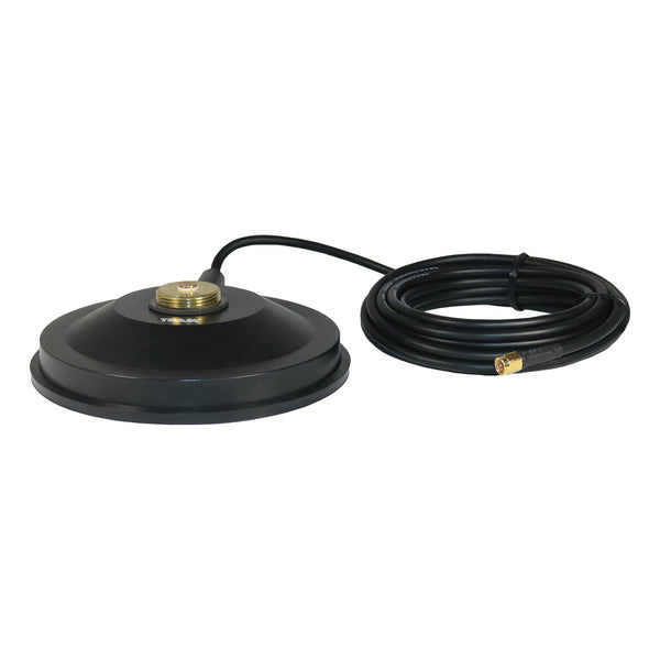 Tram TRAM1267R-SMA 5-1/2-Inch Black ABS NMO Magnet Mount with RG58 Coaxial Cable and SMA Connector
