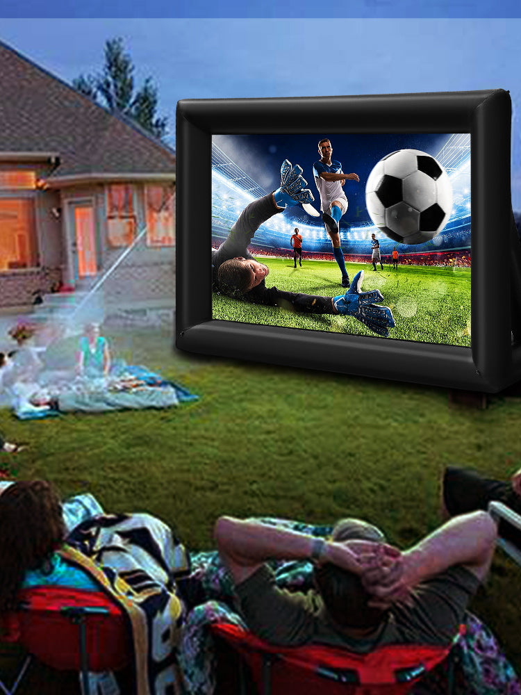 VEVOR 16FT- 20FT Inflatable Movie Projector Screen With 350W Washable Air Blower