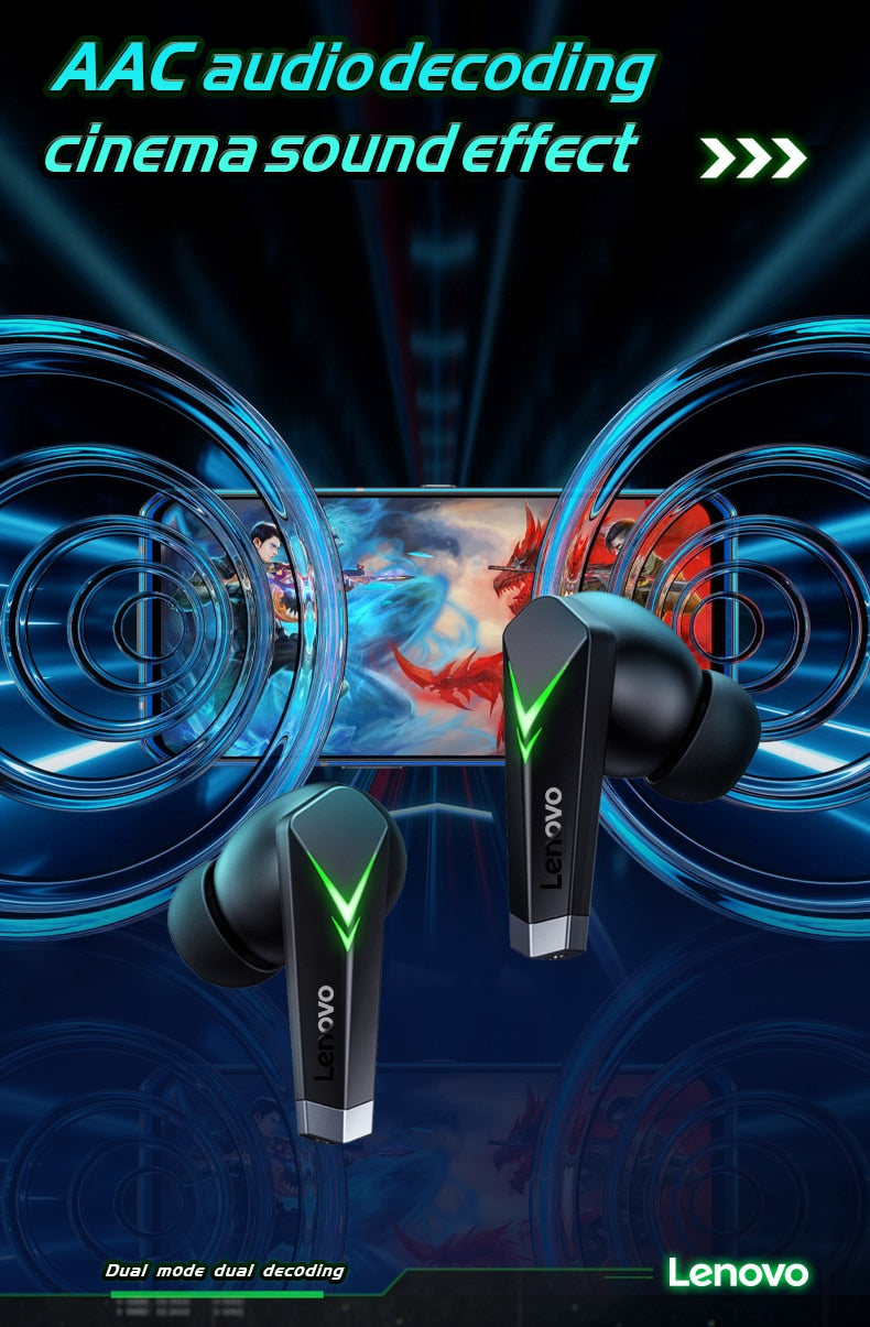 Lenovo Wireless Bluetooth Gaming Earphone