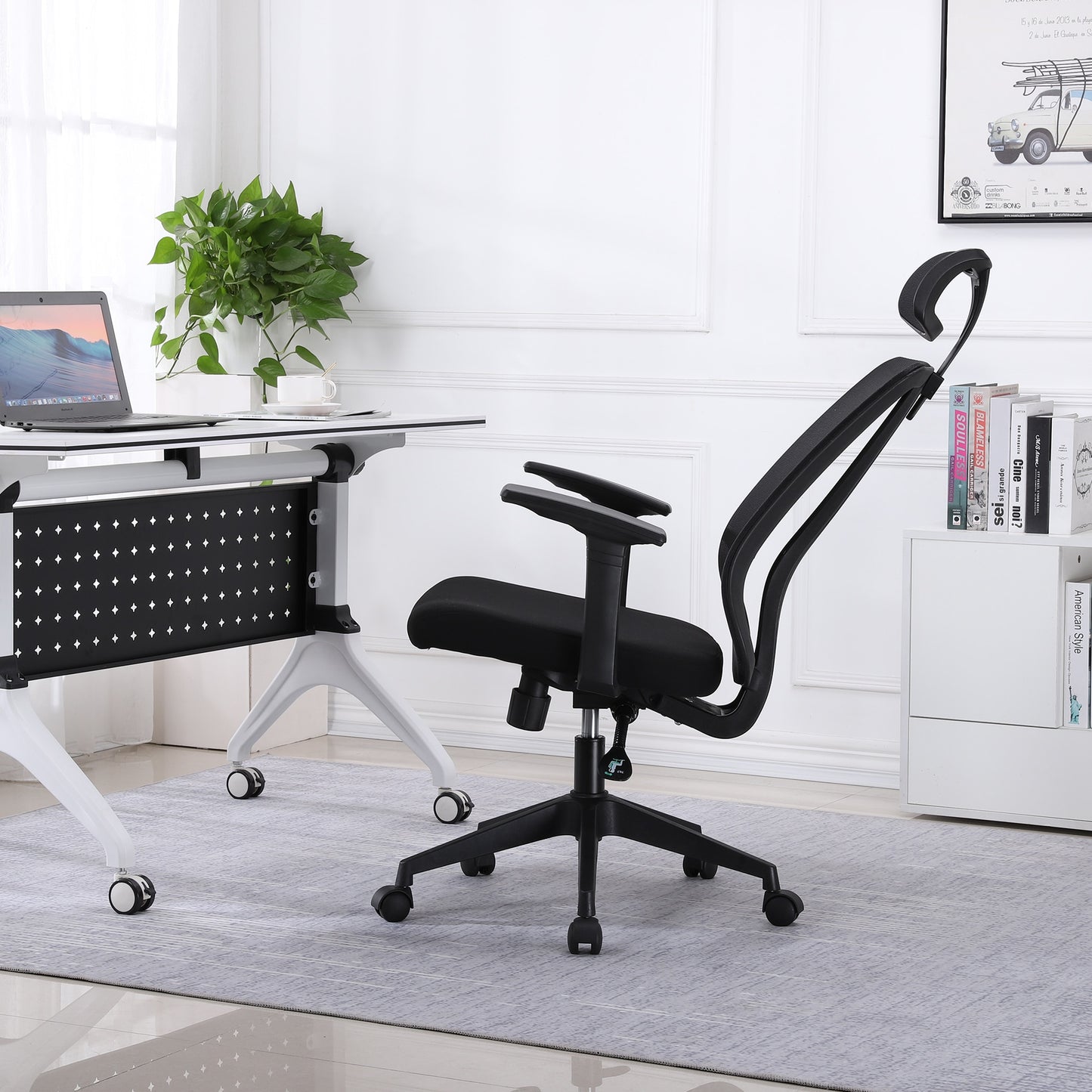 Sigtua Black Mesh Office Chair Ergonomic PC Chair