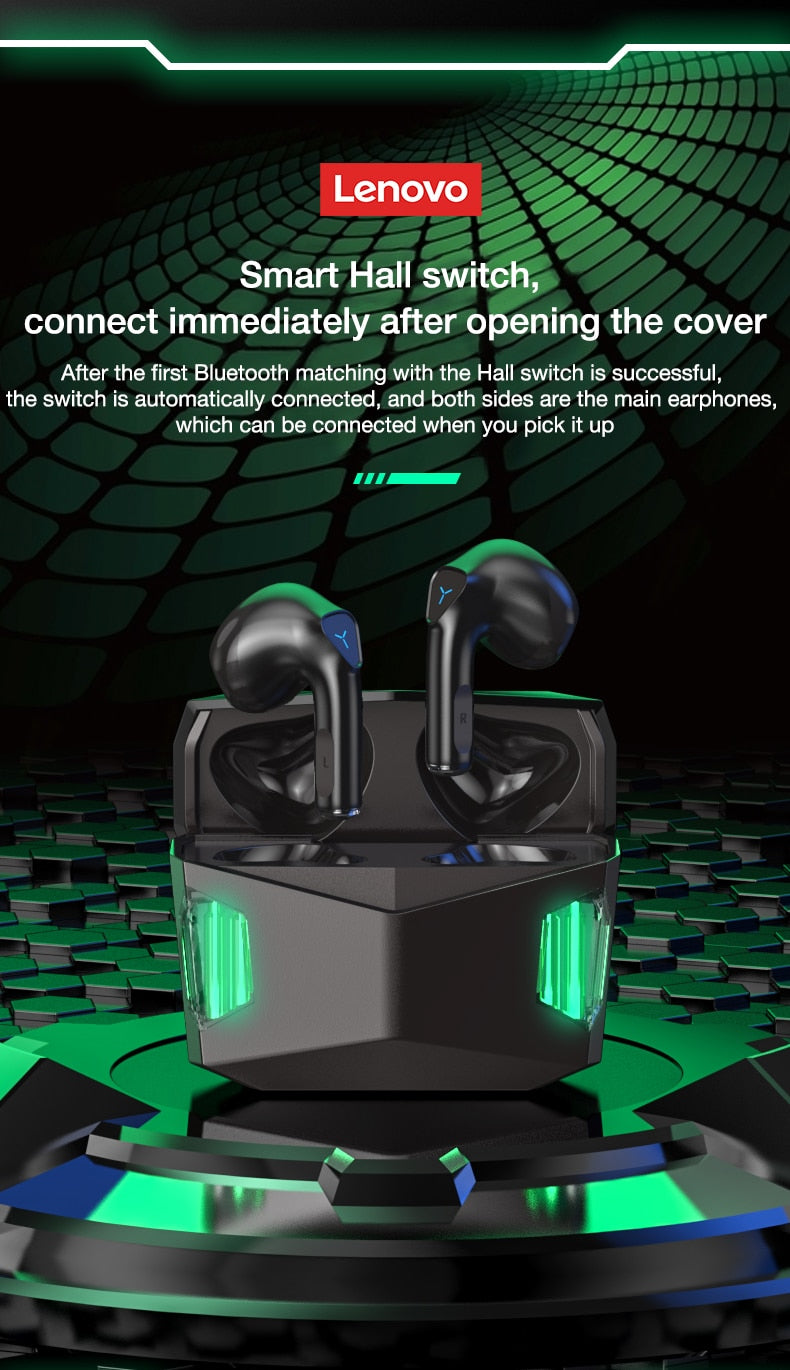 Lenovo Wireless Bluetooth Gaming Earphone