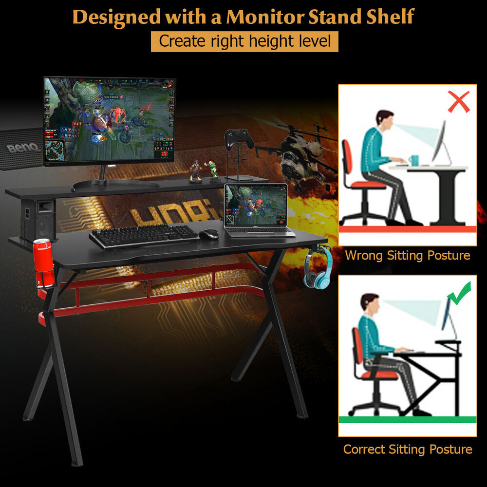 Costway Gaming Desk and Chair Set