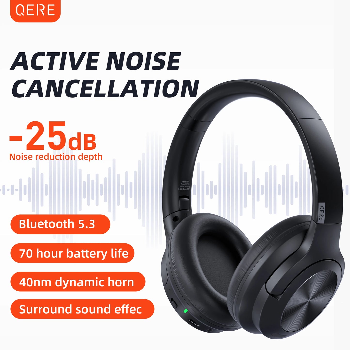 Wireless headphones QERE E80 Earphone bluetooth