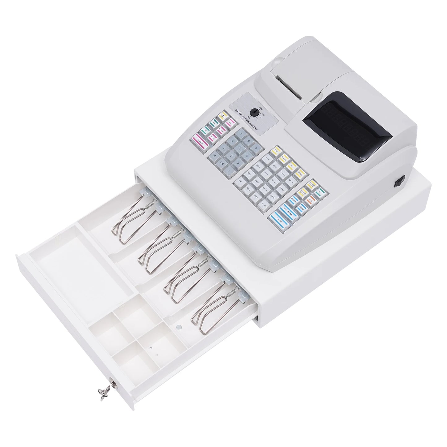 Electronic Cash Register Drawer Box & Key LED Display