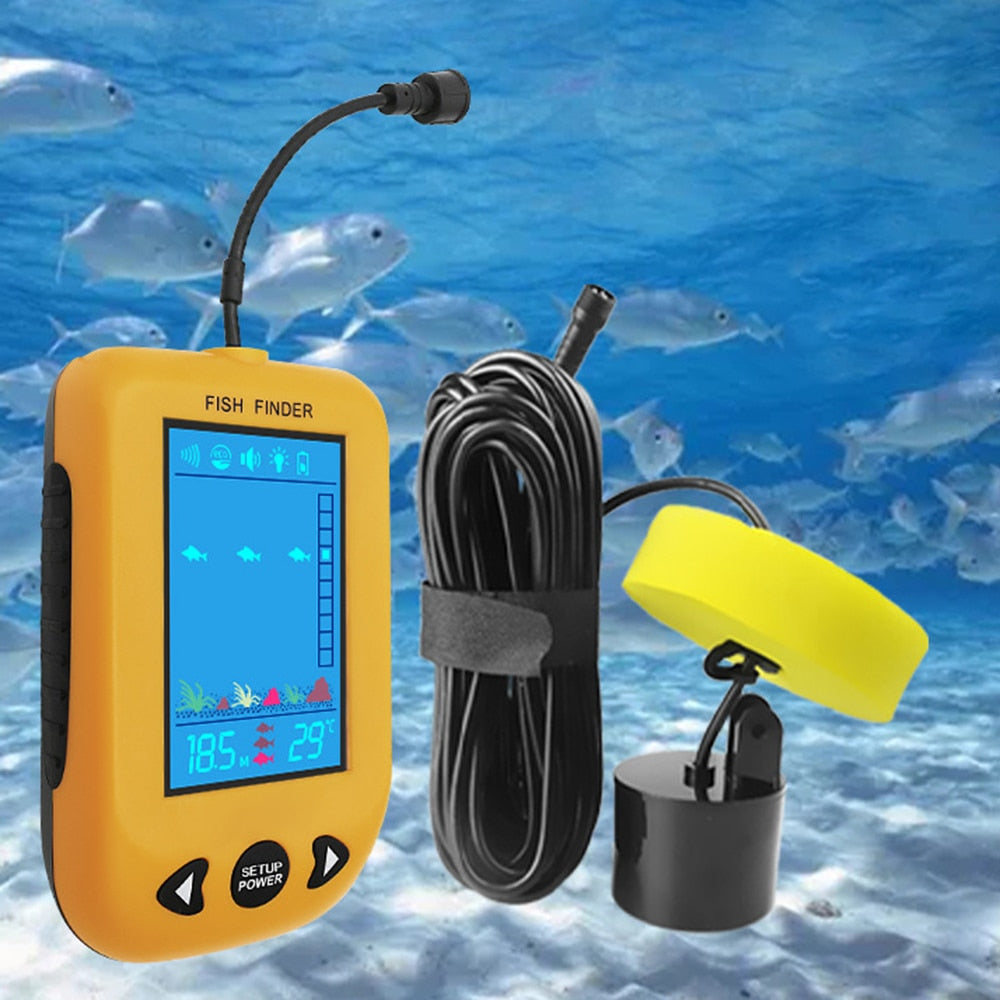 Portable Fish Finder with Sonar Transducer