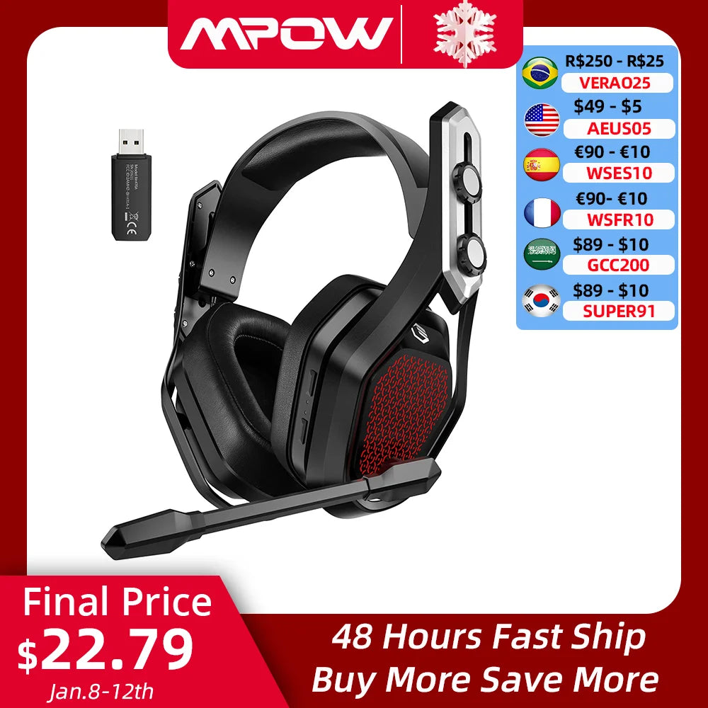 Mpow Iron Pro Wireless Gaming Headset