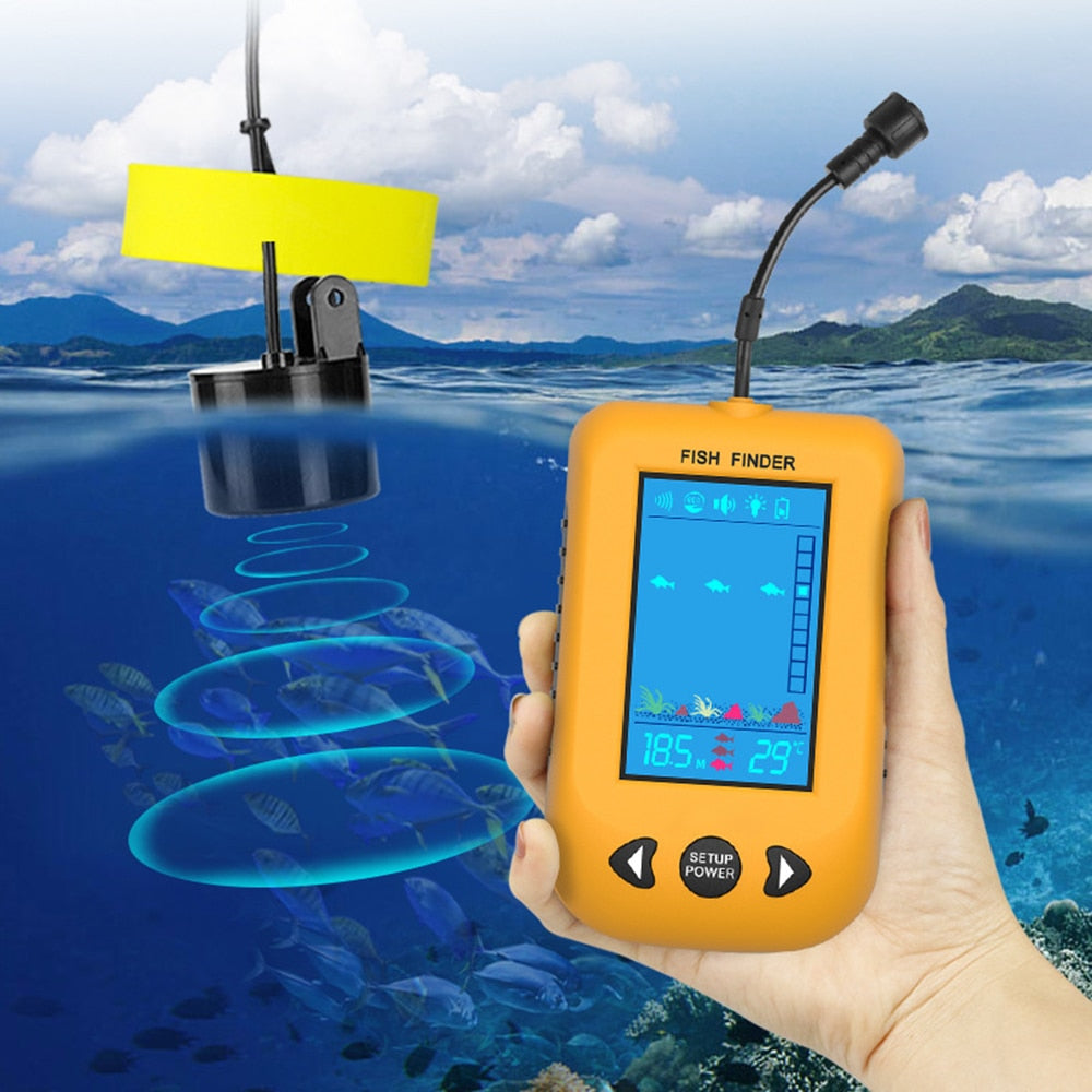 Portable Fish Finder with Sonar Transducer