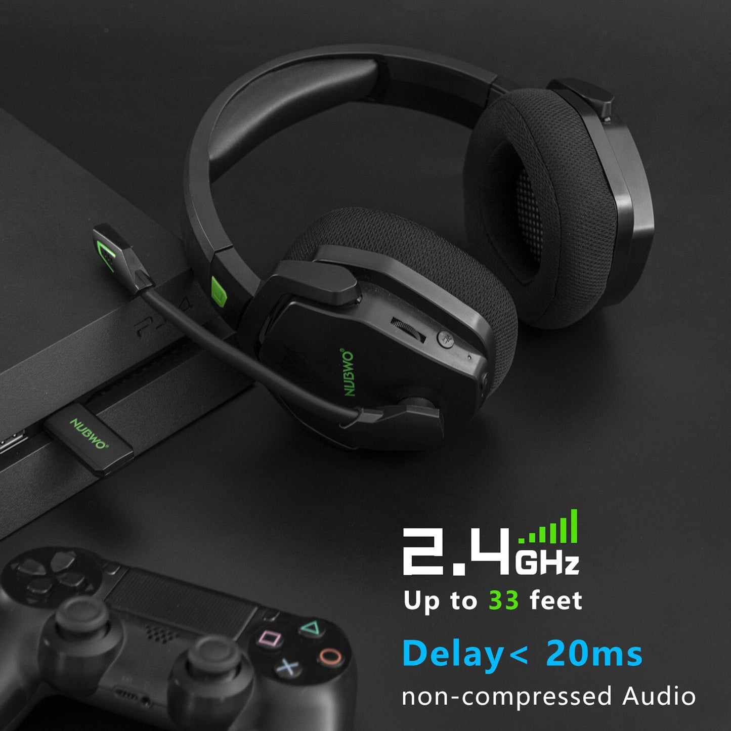 NUBWO G06 Wireless Gaming Headset  with Mic