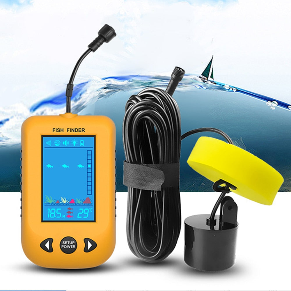 Portable Fish Finder with Sonar Transducer